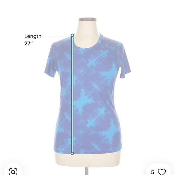 Under Armour Blue Fitted Crew Neck Short Sleeve Tee - Picture 3 of 6
